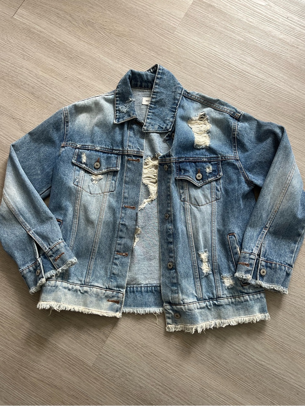 Distress Denim Jacket